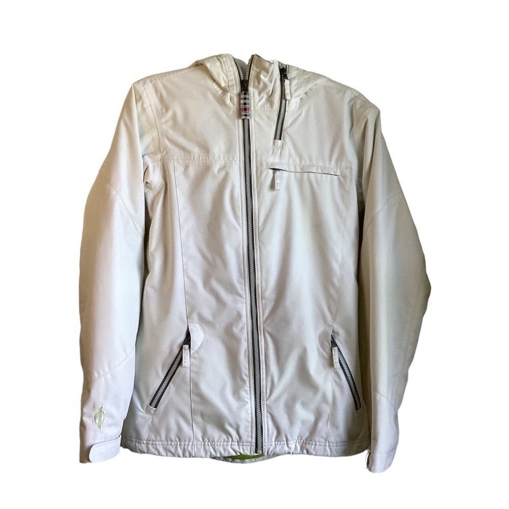 SIMS Snowboarding Women’s White Hooded Jacket.  Size M